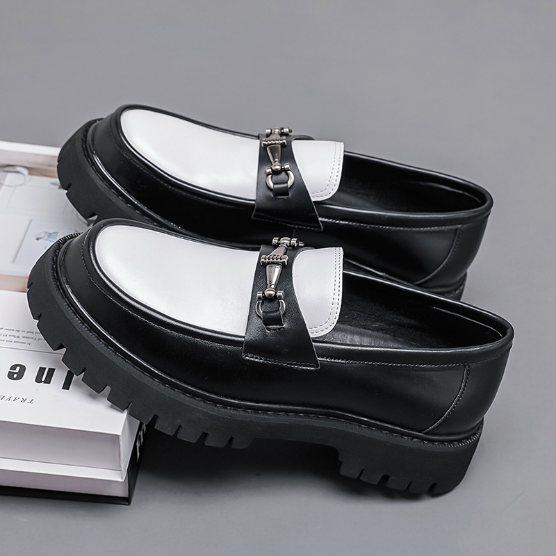 Men Shoes Official - Mocassins masculinos com fivela de metal