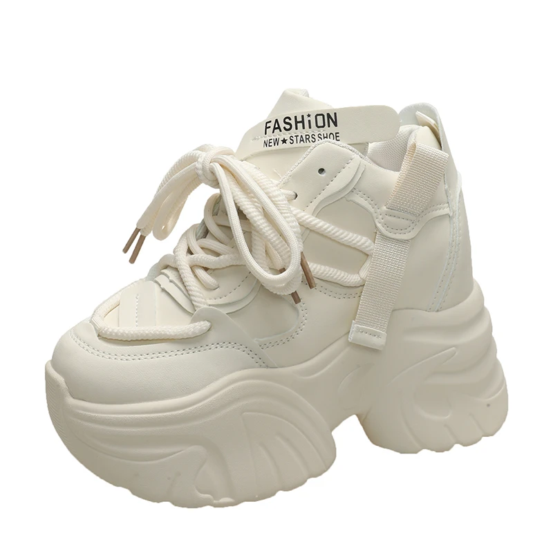 Shoes Heels Men - Tênis Plataforma Alta com Salto Anabela