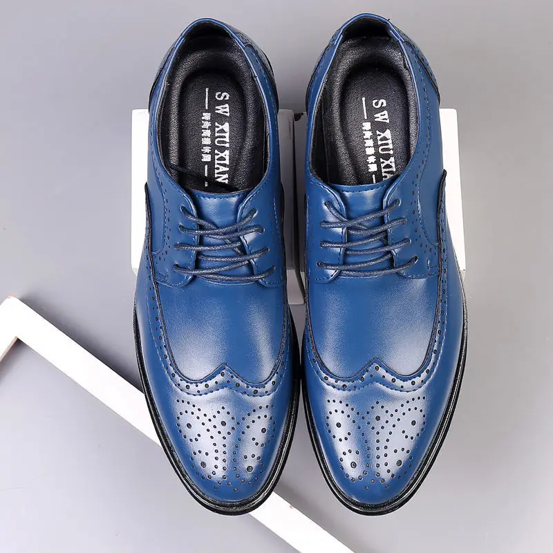 Men Shoes Official - Sapatos masculinos de dedo apontado respirável,