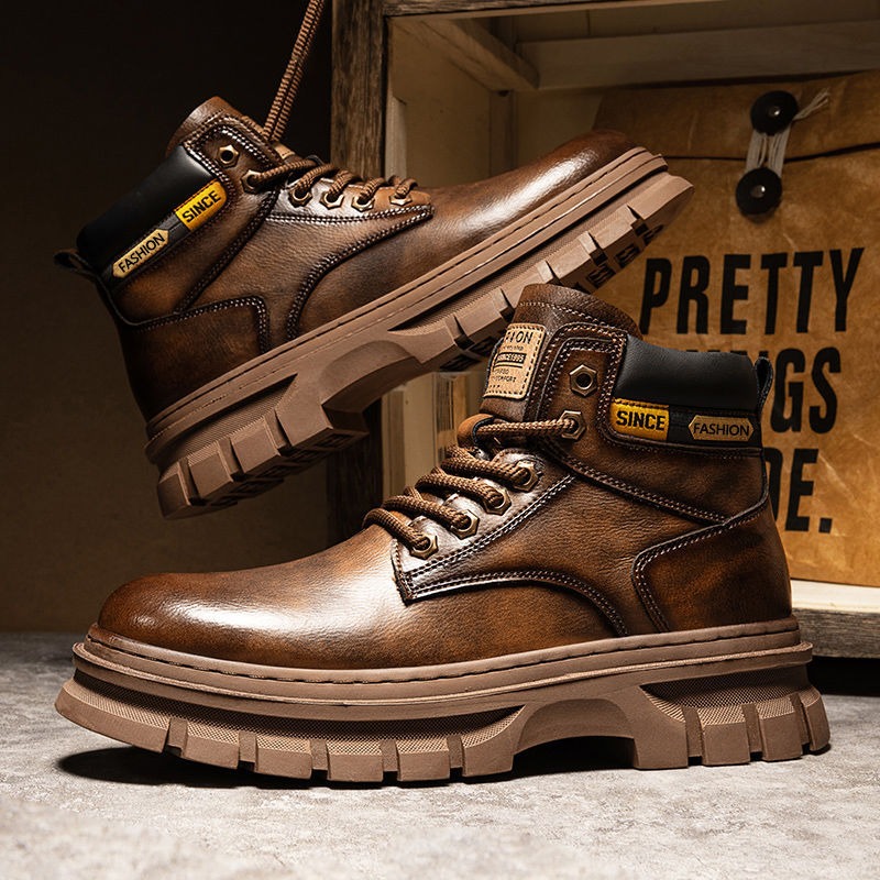 Chelsea Boots Suede - Botas de tornozelo de plataforma masculina