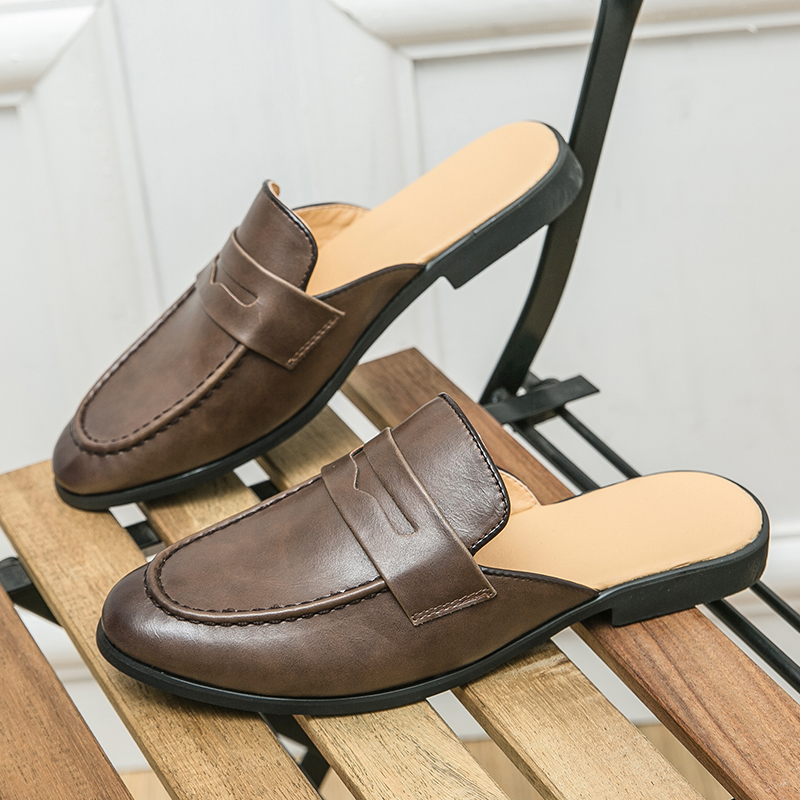 Shoes Heels Men - Sapatos de Couro Masculinos Elegantes com