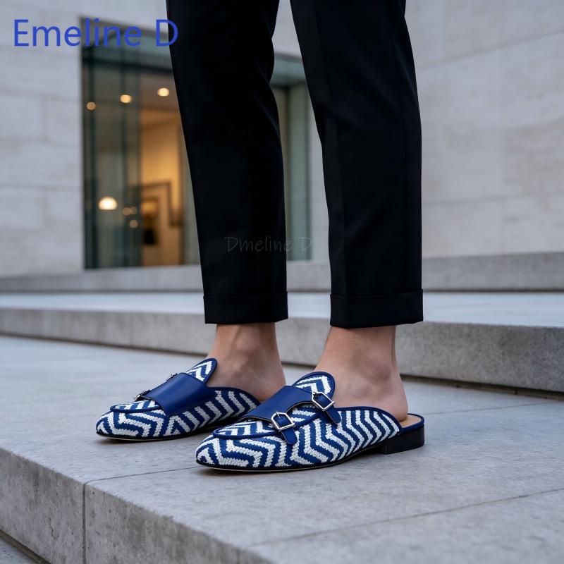 Shoes Heels Men - Mules Loafer sem costas em tecido