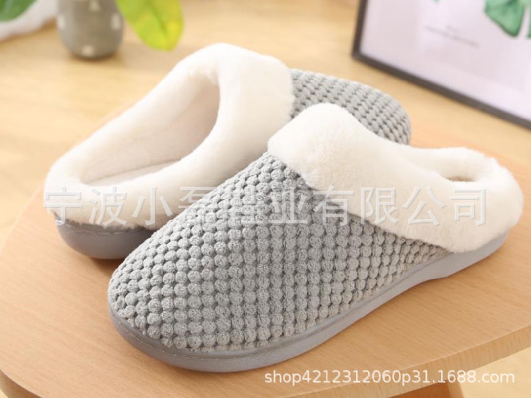 Men'S Shoes Grip - Casa chinelo feminino fofo fuzzy inverno