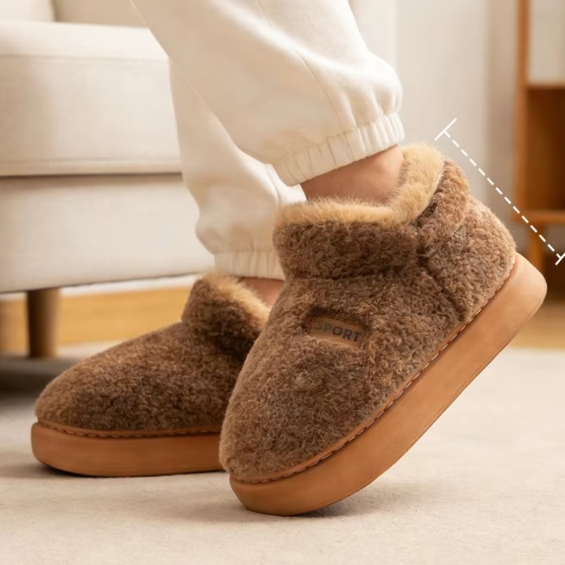 Men'S Shoes Grip - Pantufa de inverno para mulher, macia,