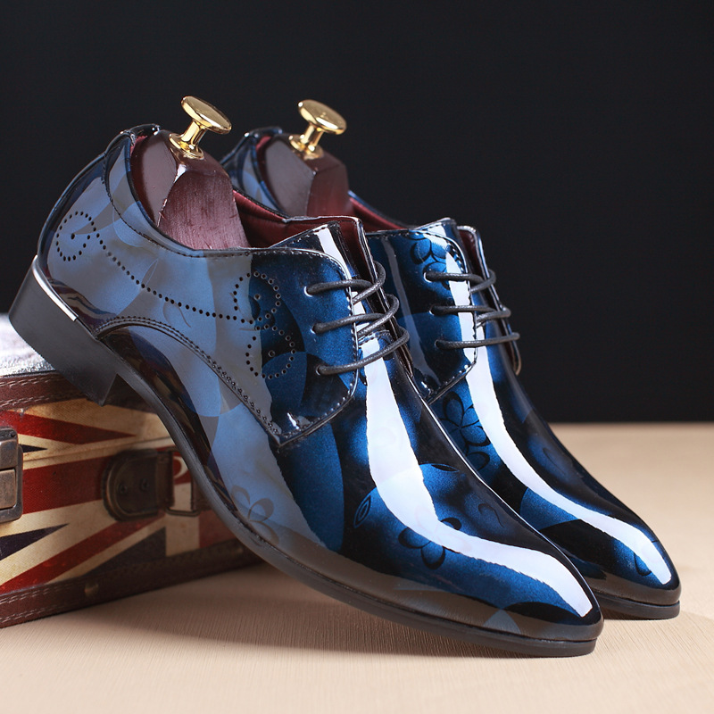 Men Shoes Official - Sapato Oxford com estampa floral retrô