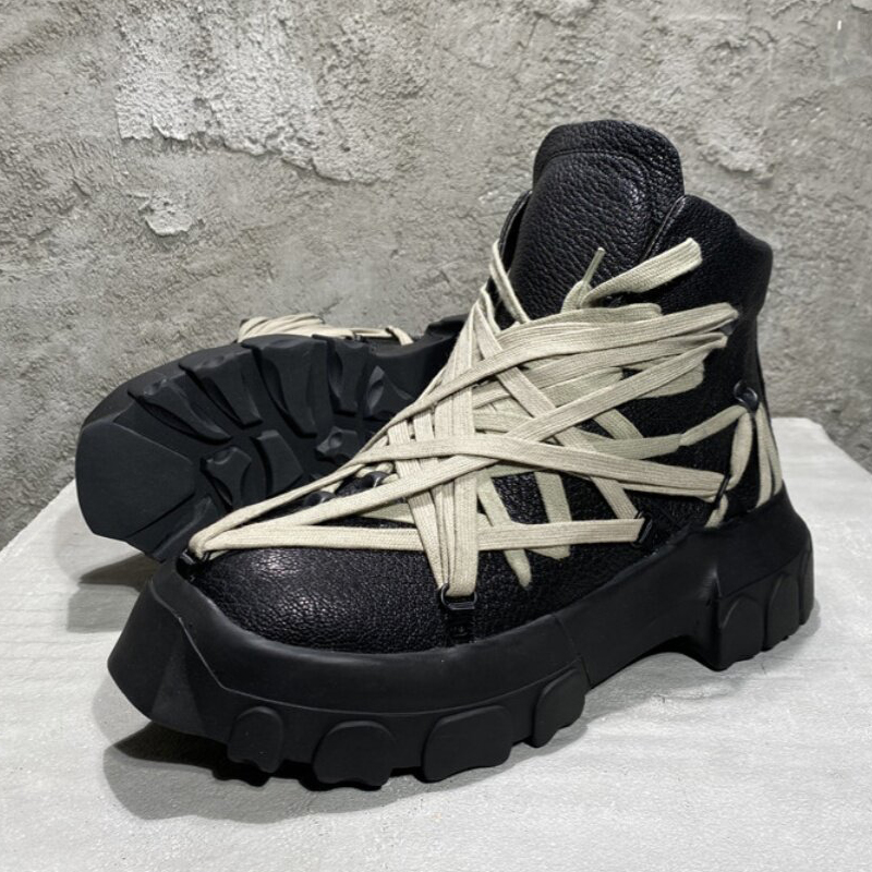 Men Shoes Designer - Botas masculinas casuais estilo punk, de