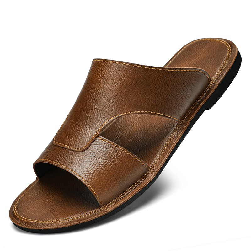 Shoes Heels Men - Chinelos Masculinos Pretos e Marrons de