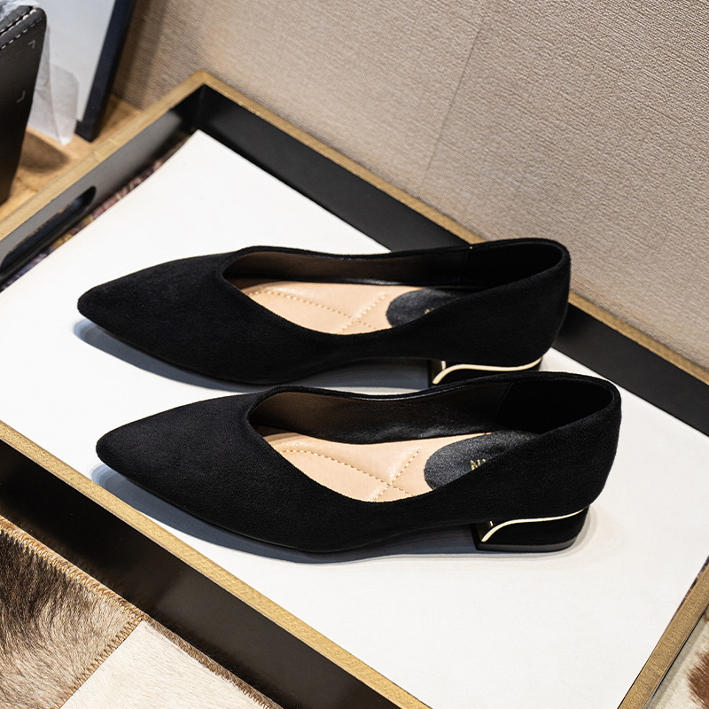 Sapatos Femininos de Couro Sue - Dress Shoe Pointed avaliação e preço
