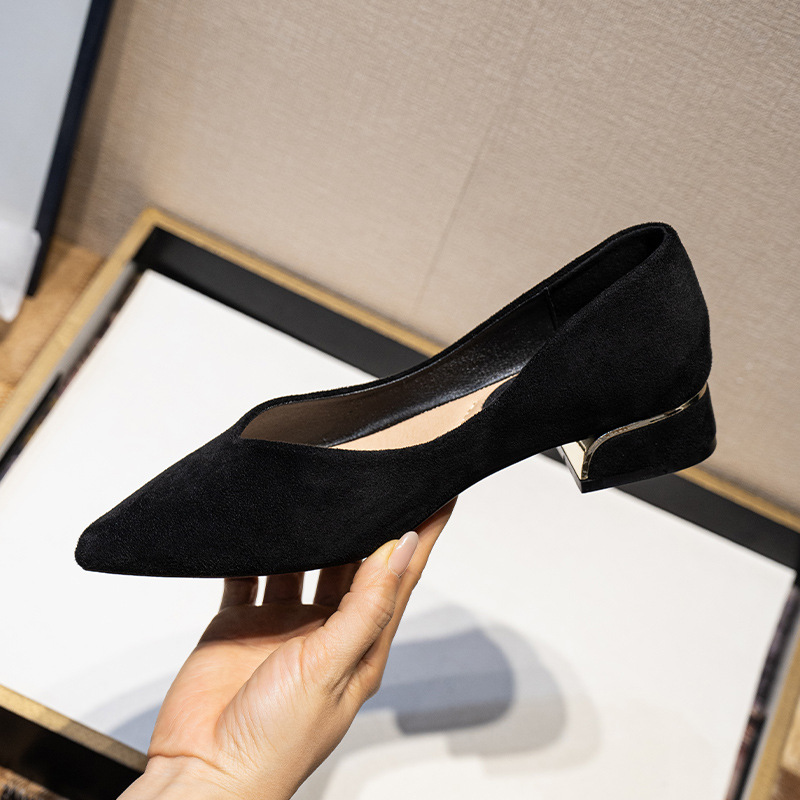 Sapatos Femininos de Couro Sue - Dress Shoe Pointed avaliação e preço