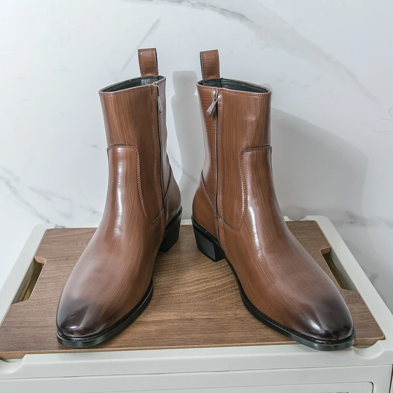 Clássico confortável botas de  - Men Shoes Designer avaliação e preço