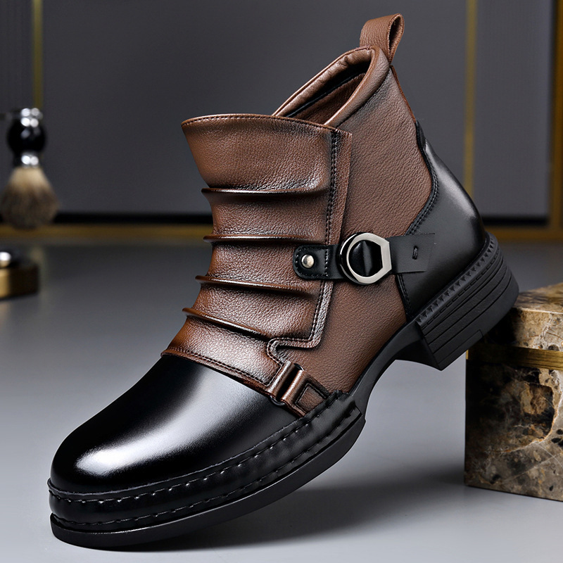 Botas de Cano Curto Retrô para - Men Shoes Designer avaliação e preço