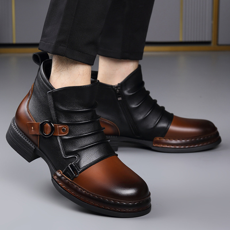 Botas de Cano Curto Retrô para - Men Shoes Designer avaliação e preço