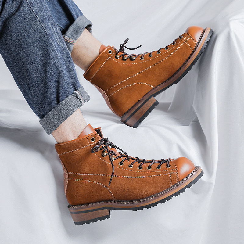 Sapatos de caminhada masculino - Chelsea Boots Suede avaliação e preço