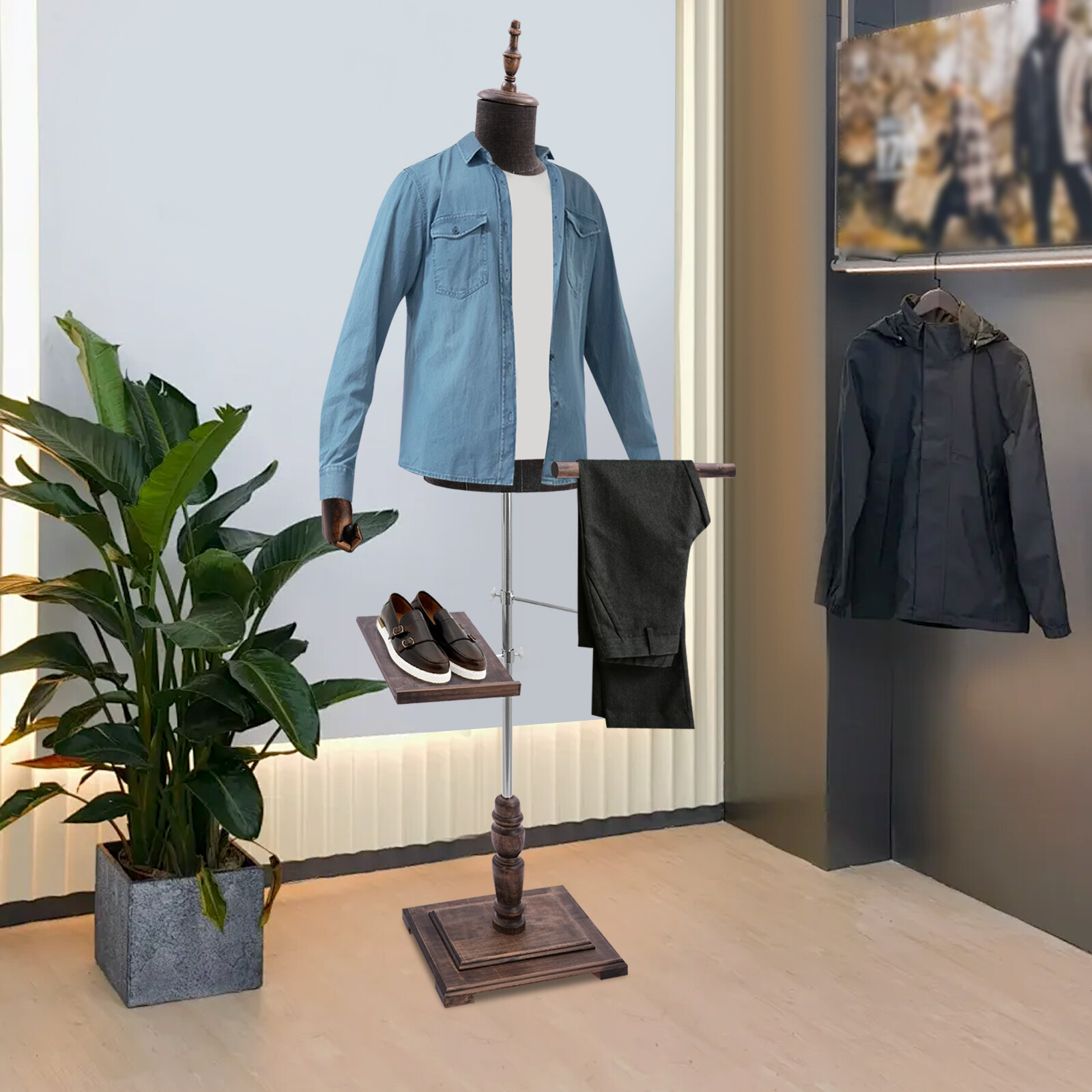 Manequim masculino com braços, - Men Shoes Rack avaliação e preço