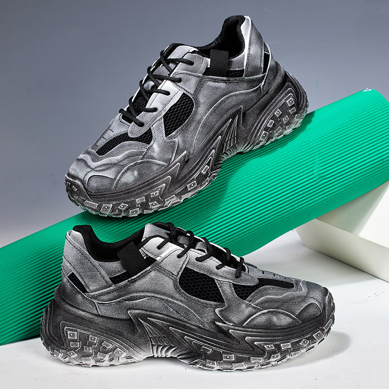 Sapato de sola grossa masculin - Men Shoes Running Sale avaliação e preço