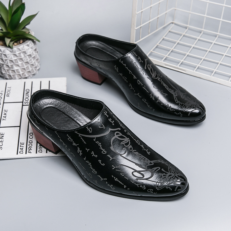 Mules de Couro Marrom para Hom - Shoes Heels Men avaliação e preço