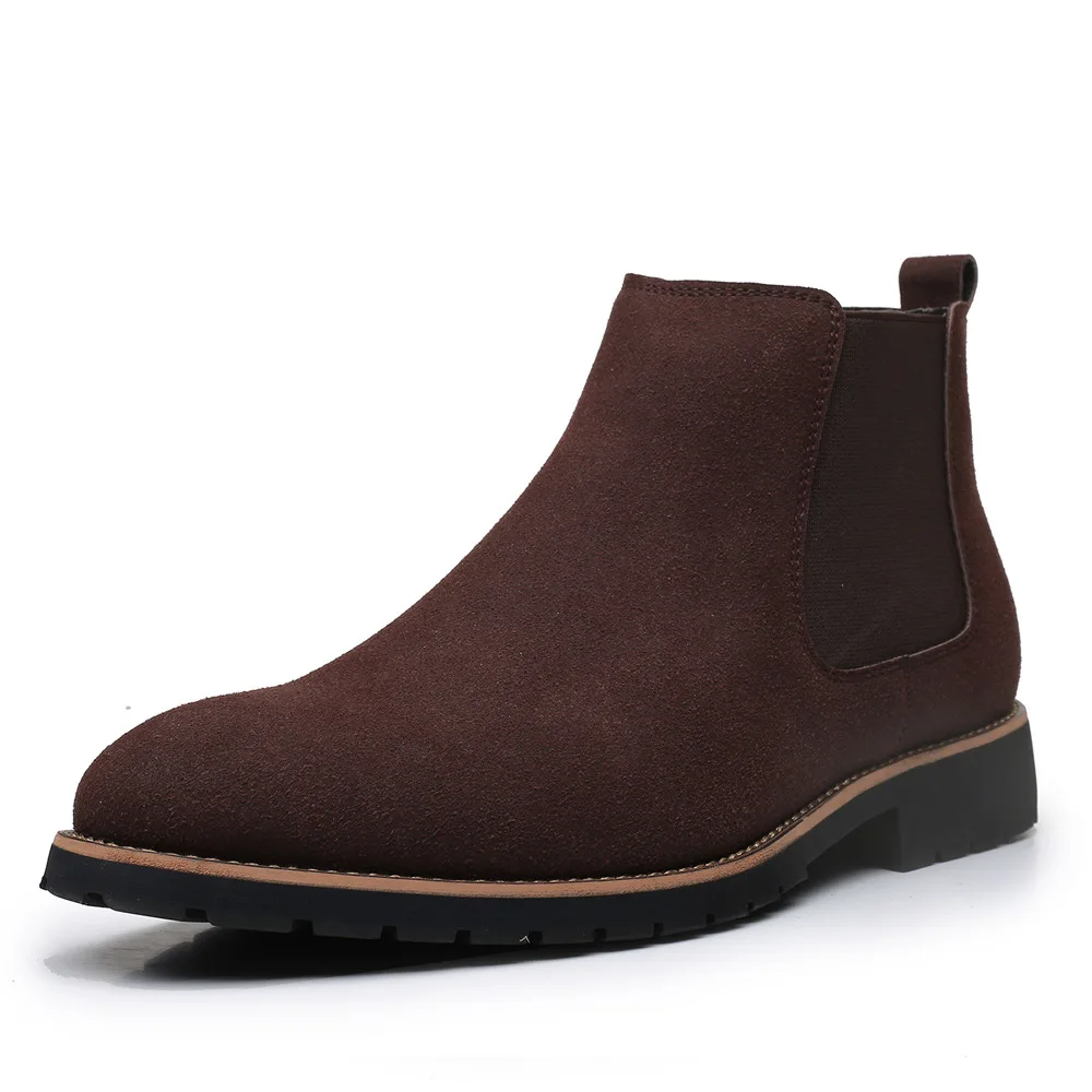 Botas de tornozelo masculinas  - Chelsea Boots Suede avaliação e preço