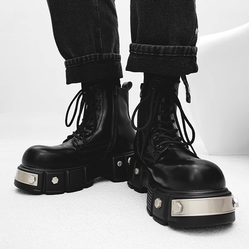 Botas de plataforma alta de de - Men Shoes Designer avaliação e preço